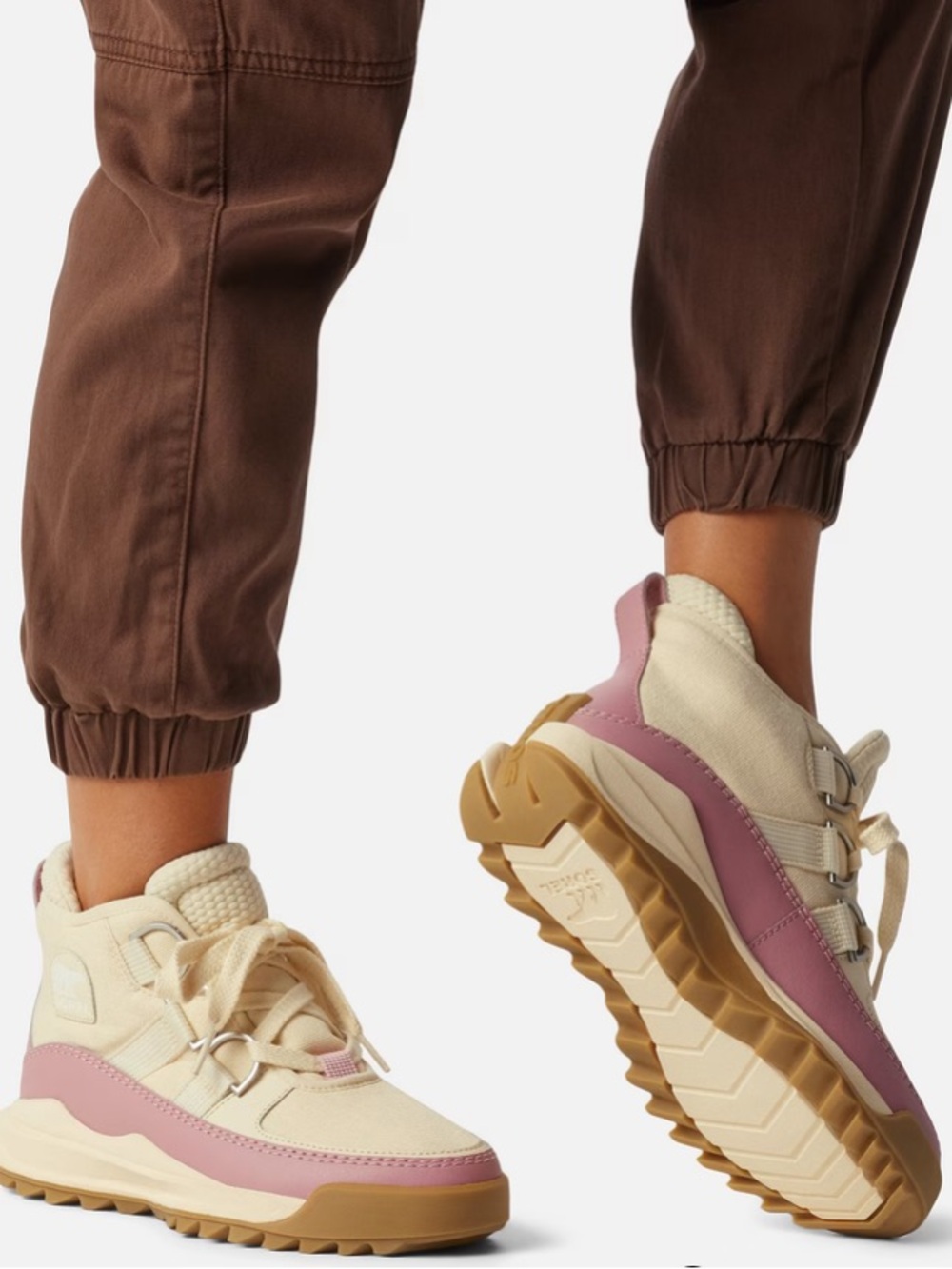 Sorel ONA RMX Chukka waterproof boots in honey white mauve haze 7